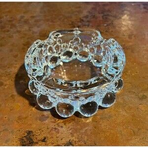 West Germany Vintage 1960s MC Bubble Ashtray Ring or Trinket Dish by Walter-Glas